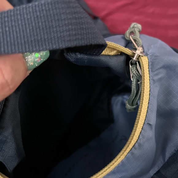 Eddie Bauer Blue and Yellow Stowaway Backpack - Picture 6 of 10